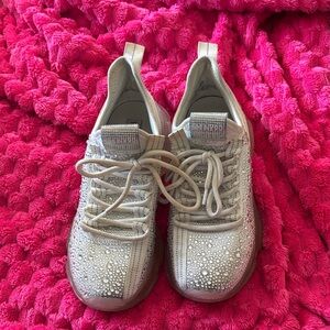 Steve Madden Glittering Silver Sneakers